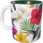 Tasse imprimee de bouquet de fleurs tropicales, tasses a cafe, cadeau d'anniversaire pour hommes femmes ...