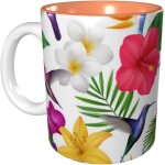 Tasse imprimee de bouquet de fleurs tropicales, tasses a cafe, cadeau d'anniversaire pour hommes femmes ...
