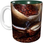 Tasse imprimee de grains de cafe, tasses a cafe, cadeau d'anniversaire pour hommes et femmes, tasse a ...
