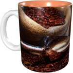 Tasse imprimee de grains de cafe, tasses a cafe, cadeau d'anniversaire pour hommes et femmes, tasse a ...