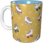 Tasse imprimee de patins a roulettes colores, tasses a cafe, cadeau d'anniversaire pour hommes femmes ... Tasse imprimee de patins a roulettes colores, tasses a cafe, cadeau d'anniversaire pour hommes femmes ...