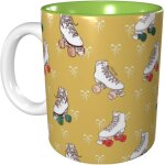 Tasse imprimee de patins a roulettes colores, tasses a cafe, cadeau d'anniversaire pour hommes femmes ...