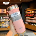 Tasse isotherme pour enfants, en acier inoxydable, avec double isolation, avec sangle de transport
