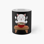 Tasse japonaise kawaii cat miso soup happy food classic - 11 onces pour caf, th, tasse