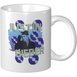 Tasse justin bieber tasse  caf  la mode clbrit imprime tasse  th en cramique tasse ...