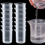 Tasse a mesurer de cuisine de 100ml avec echelles claires, colle en r�sine de silicone, outil de bricolage ...