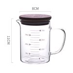 Tasse a mesurer en verre de 350 / 500 / 1000ml, pichet a lait, rsistant a la chaleur, tasse de crme, ...