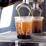 Tasse a mesurer en verre r�sistant a la chaleur, jigger pour expresso caf�, once a double bouche, petite ...
