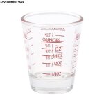 Tasse a mesurer en verre avec echelle, fournitures expresso, verre a shot, once en verre liquide, outil ...