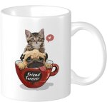 Tasse mignon anime carlin chaton tasse a caf mode nordique gobelet en cramique tasse a lait tasse en ...
