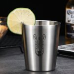 Tasses et mugs en acier inoxydable a simple paroi 350ml / 300ml a double paroi, en m�tal, pour bi�re ...