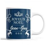 Tasse noël jean - guy bleu mug prénom idée cadeau secret santa Tasse noël jean - guy bleu mug prénom idée cadeau secret santa
