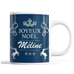 Mug - m�line - no�l - c�ramique - imprim� - 325 ml