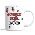 Tasse noël naïm mug homme prénom idée cadeau secret santa Tasse noël naïm mug homme prénom idée cadeau secret santa
