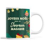 Tasse nol serveur homme vert mug prnom ide cadeau secret santa