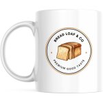 Tasse de nourriture de boulangerie de pain de cercle personnalisee tasse de cafe imprimee tasse de the ... Tasse de nourriture de boulangerie de pain de cercle personnalisee tasse de cafe imprimee tasse de the ...
