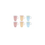 Tasse pattern 9cl - 6 pi�ces - color