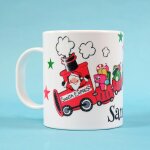 Tasse personnalise santa express pour enfants, premier nol, souvenir de nol, tasse en plastique pour ...