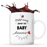 Tasse petit mug d'un baby d'amour idée tasse cadeau couple saint valentin femme anniversaire noël Tasse petit mug d'un baby d'amour idée tasse cadeau couple saint valentin femme anniversaire noël