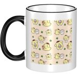 Tasse pom pom purin, grande capacit, tasse  caf en cramique, rsistante  la chaleur, cadeau ...