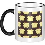 Tasse pom pom purin, grande capacit��, tasse �� caf�� en c��ramique, r��sistante �� la chaleur, cadeau ...