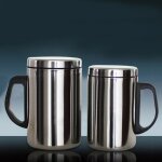 Tasse portable en acier inoxydable de 350 / 500ml, gobelet de voyage a double paroi, tasse a caf�, tasse ...