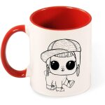 Tasse de poupee surprise de 330ml, chiot mignon, grandes lunettes amusantes portant un chapeau, tasses ... Tasse de poupee surprise de 330ml, chiot mignon, grandes lunettes amusantes portant un chapeau, tasses ...