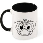 Tasse de poupee surprise de 330ml, grandes lunettes amusantes et mignonnes, portrait de fille, tasses ... Tasse de poupee surprise de 330ml, grandes lunettes amusantes et mignonnes, portrait de fille, tasses ...