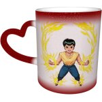Tasses de saint - valentin, double face, 11 oz, supermugz (mon bouton pr�f�r�) - je te tol�re