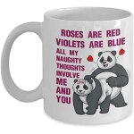 Une tasse de saint - valentin int�ressante rose ia panda rouge tasse a caf� tasse tasse tasse a caf� ...