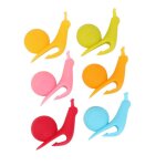 Tasse en silicone en forme d'escargot mignonne, outil de dcoration de tasse, porte - sac a th, pinces ...