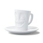 Tasse et sous tasse expresso en porcelaine tassen - rieur