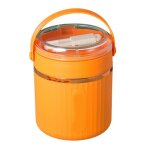 Tasse a soupe isole en acier inoxydable de 580ml avec poigne non ald, gobelet a flocons d'avoine, bancs ...