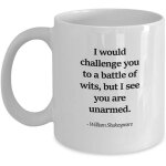 Tasse tasse a th tasses shakespeare tasse a caf blanche 330 ml tasse en porcelaine unique