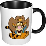 Tasse tigrou winnie l'ourson, tasses en c�ramique, tasses a th� pour le bureau et la maison, noir