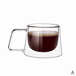 Tasse transparente en verre a double paroi, résistante a la chaleur, pour le café, le thé, la bière, ... Tasse transparente en verre a double paroi, résistante a la chaleur, pour le café, le thé, la bière, ...