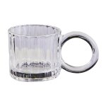 Tasse en verre 250ml, tasse a cappuccino, latte, outil de cuisine avec poigne d'oreille, tasse a boisson ...