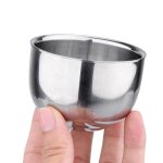 Tasse a whisky double paroi en acier inoxydable, mini tasse a eau, isolation thermique, tasse a caf�, ...