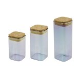 Tasty 9998750 set de 3 botes de conservation en verre avec couvercle, bote en verre, bote de conservation, ...
