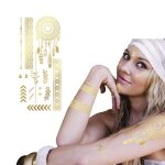 Tatouages ephemeres attrape - reves or brillant