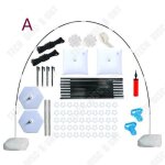 Td arche de ballon 2. 7x3m arche ballon r�glable r�utilisable kit arche ballon semi - circulaire anniversaire ...