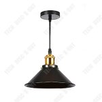 Td lustre loft en fer r�tro noir lampe moderne simple lampe de bar cr�ative a t�te unique lampe de style ...