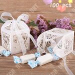 Td lot de 100 botes  drages - ballotins en papier pour mariage - baptme - anniversaire blanc