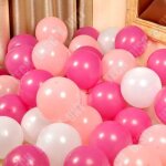 Td� lot de 100 pi�ces de ballons gonflable - rose + rose poudre tendre + blanc 2. 2 g - mat epais 10 ...