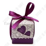 Td lot de 100 pices bote violet  drages cadeau mariage baptme - boite  drage pour dcoration ...