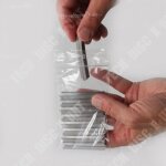 Td lot de 100 sachets plastiques a fermeture zip 80x120mm standard 50 recyclable eco - friendly propre ...