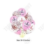 Td� 15 pi�ces de ballons 12 pouces confetis latex licorne - paillettes ballon rose multiples d�corations ...