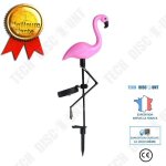 Td� 1pi�ce led solaire forme flamingo lumi�re led lanterne d�coratif ext�rieur jardin sentier eclairage ...