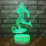 Tdâ® 3d illusion nuit lumière jouer au foot forme touch veilleuse 7 couleurs changeante led lampe de ... Tdâ® 3d illusion nuit lumière jouer au foot forme touch veilleuse 7 couleurs changeante led lampe de ...
