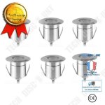 Td� lot de 6 spot led encastrable blanc chaud souterrain eclairage ext�rieur terrasse jardin plafond ...